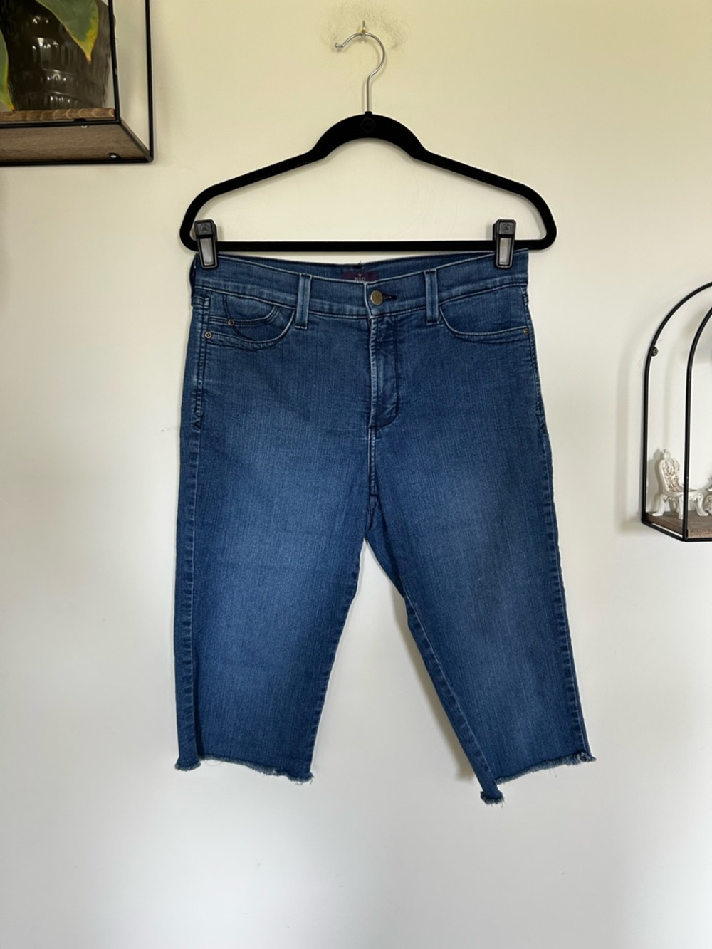 NYDJ Capri Cropped Denim Lift & Tuck Jeans Size 8